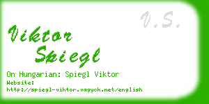 viktor spiegl business card